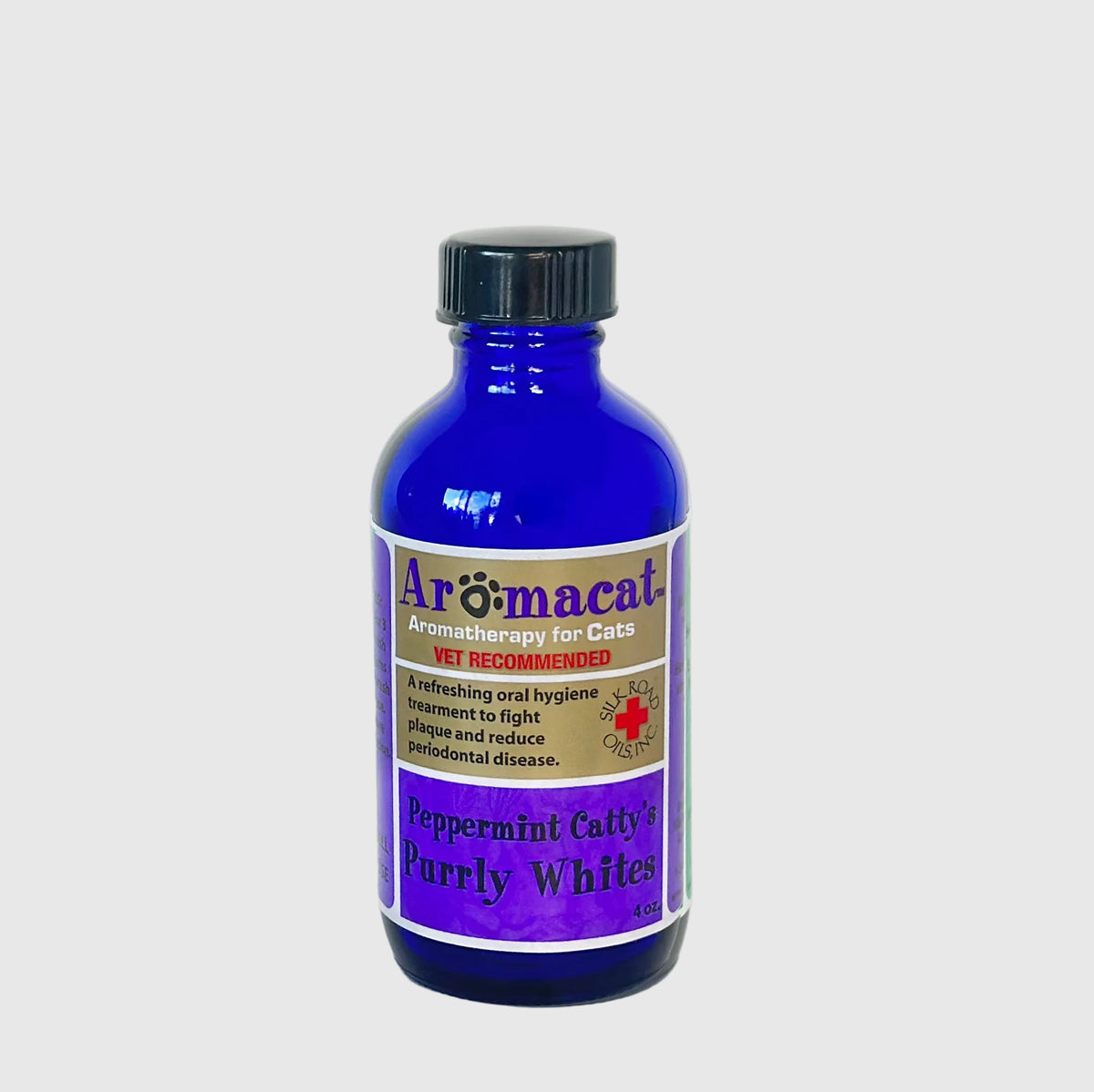 AromaCat Peppermint Catty’s Purrly Whites cat oral-care product by Silk Road Oils