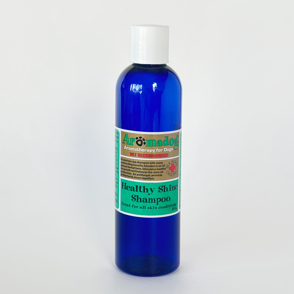 AromaDog Healthy Shine natural dog shampoo for a shiny coat by Silk Road Oils