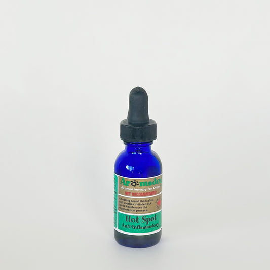 AromaDog Hot Spot natural dog skin care product by Silk Road Oils